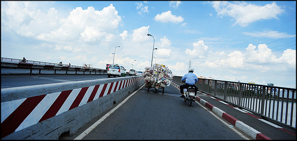 Heading home back over Saigon River