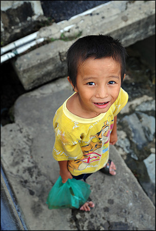 Fishing Boy at Saigon Harbour