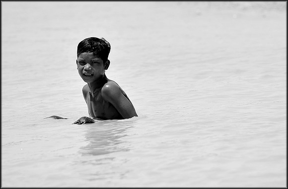 Monochrome Swimmer