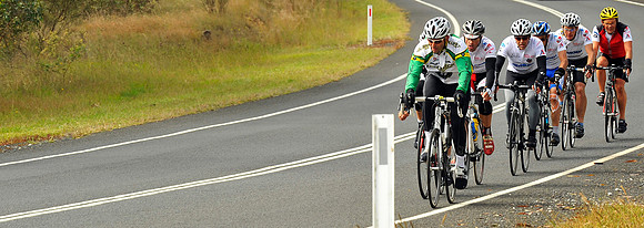Tony Abbott on Politicians bike ride
