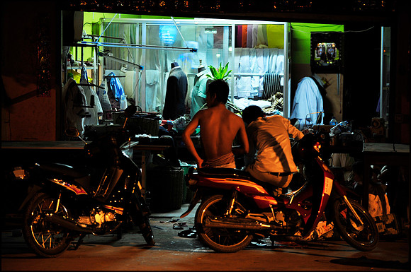 Tailors after work Siem Reap