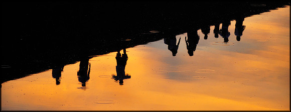Sunrise Reflection Southern Moat Angkor Wat