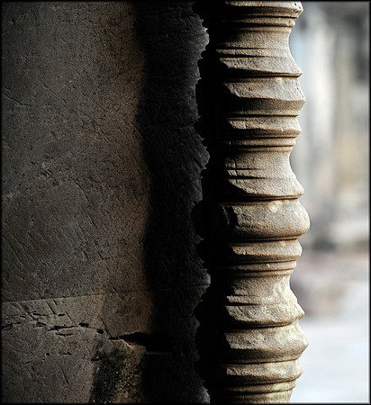 Carved Column Angkor Wat
