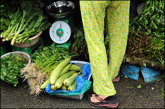 Vegetables and Green Legs