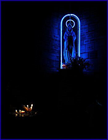 Mary Statue In Notre Dame Cathedral