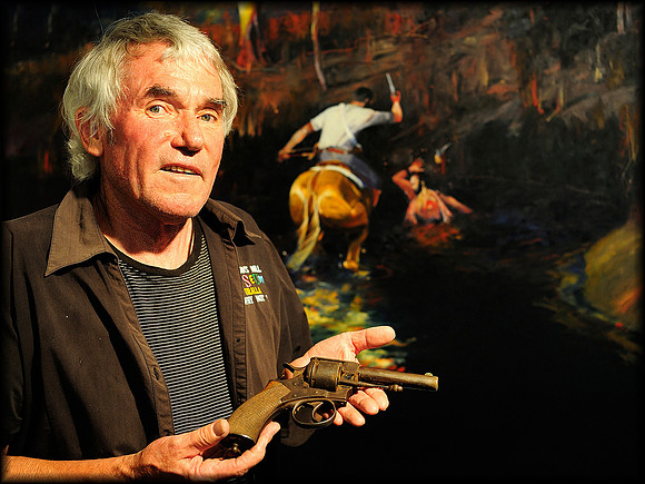 MCROSSINS MILL URALLA ORIGINAL PISTOL USED TO SHOOT CAPTAIN THUNDERBOLT
