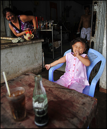 Young Girl and Family