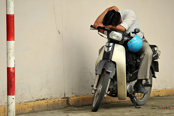 Sleeping Worker Thao Dien