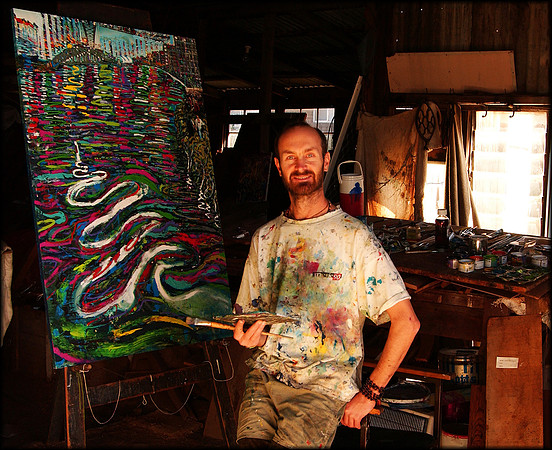 Artist in his Studio
