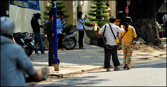 Blind Guitarist and Helper Phan Ngoc Thach #2