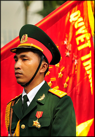 Soldier and Flag