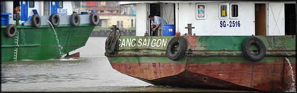 Boats on Saigon River