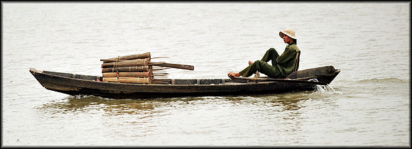 Foot Rowing on Saigon River