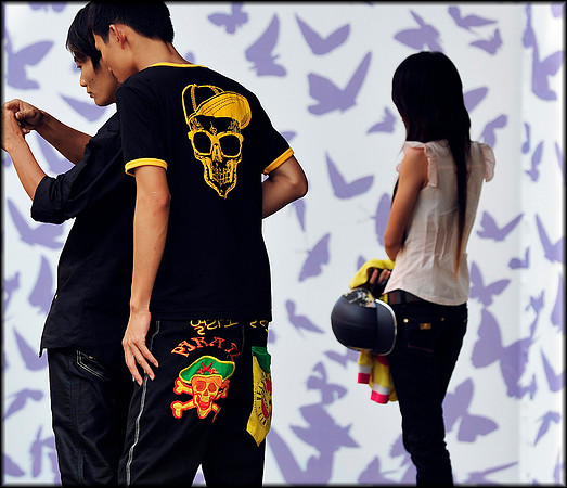 Skull Boy and Butterfly Girl Pham Ngoc Thach